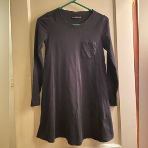 Abercrombie&Fitch long sleeve cotton T shirt dress with pocket detail on front